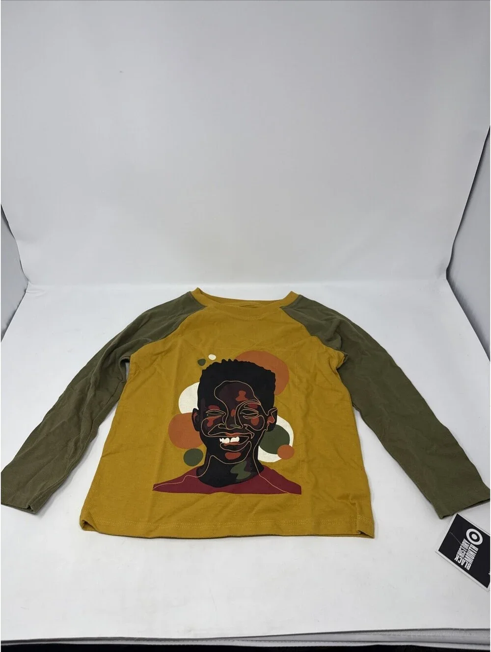 Black History Month: Kids 5T Yellow and Green Long Sleeve Shirt